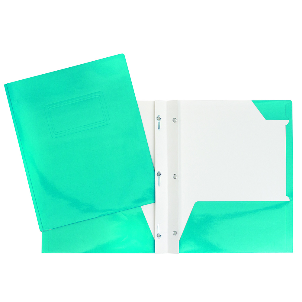 Duo-tang cartonné à 3 crampons et 2 pochettes (11/12)